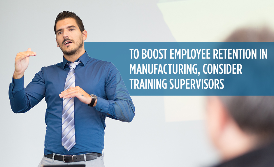 Boost Employee Retention Man in office clothing talking with hand gestures